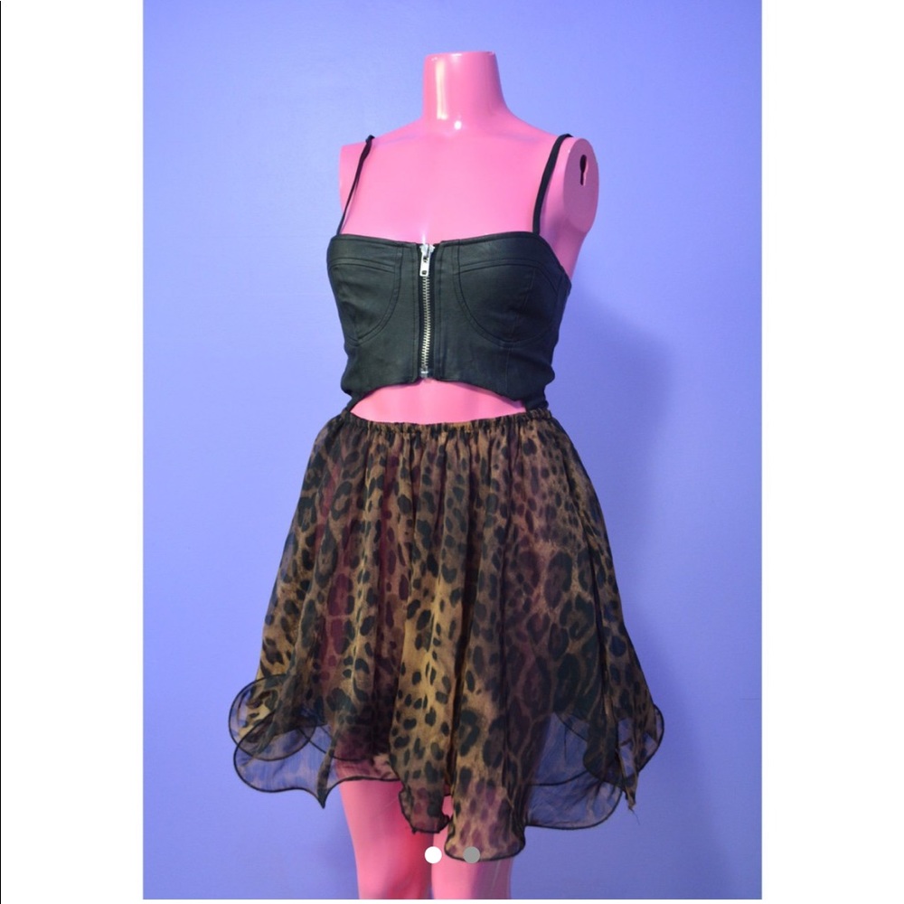 UNiF LEOPARD RYDER DRESS